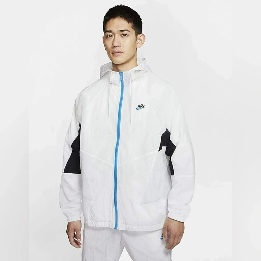 Nike‎ Jacket Mens Medium Alethic Windrunner Hooded Full Zip Colorblock